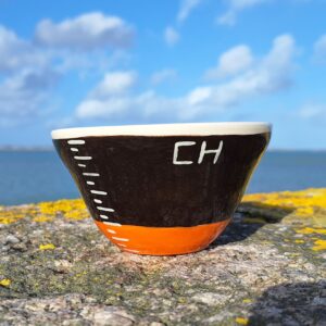 Bol de Cherbourg - noir et orange